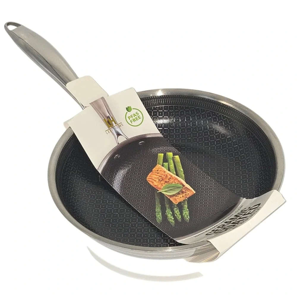 Lexi Home Ceramic Coated TriPly Stainless Steel 8